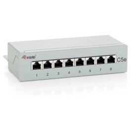 EQUIP Patchpanel 8x RJ45 Cat5e FTP Desktop Gris