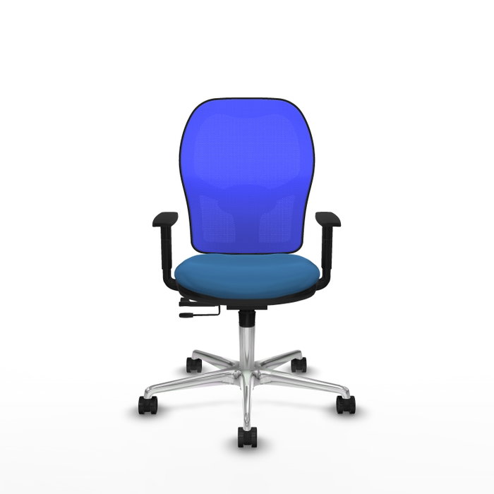 PIQUERAS Y CRESPO Silla de oficina Jorquera Azul con mecanismo Sincro/Traslack