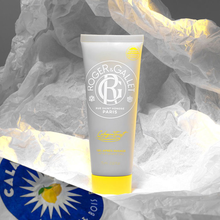 Roger & Gallet Gel After Shave Cologne Twist para Hombre, 75 ml - Gel Después del Afeitado Hidratante con Fragancia Cítrica y de Maderas Blancas
