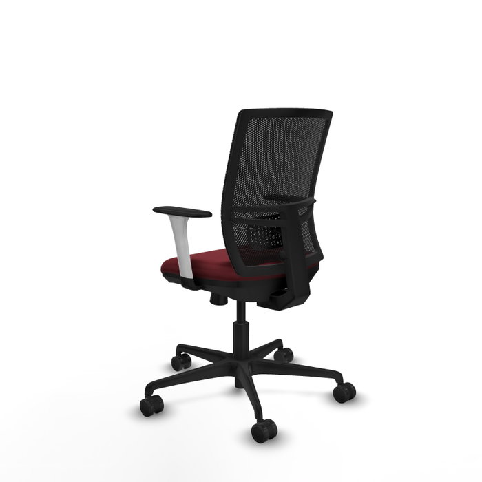 PIQUERAS Y CRESPO Silla de oficina Yunquera con mecanismo Sincro/Traslack Granate y Negro PIQUERAS Y CRESPO Silla de oficina Yunquera con mecanismo Sincro/Traslack Granate y Negro