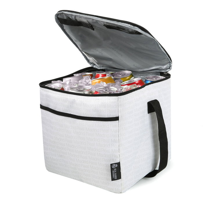 REAL MADRID Bolsa porta alimentos plegable 20000ml, 30x27.9x27.9cm, Poliéster 600D