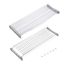 Emuca Escurreplatos para módulos altos Suprastar, módulo 800mm, Acero, Cromado