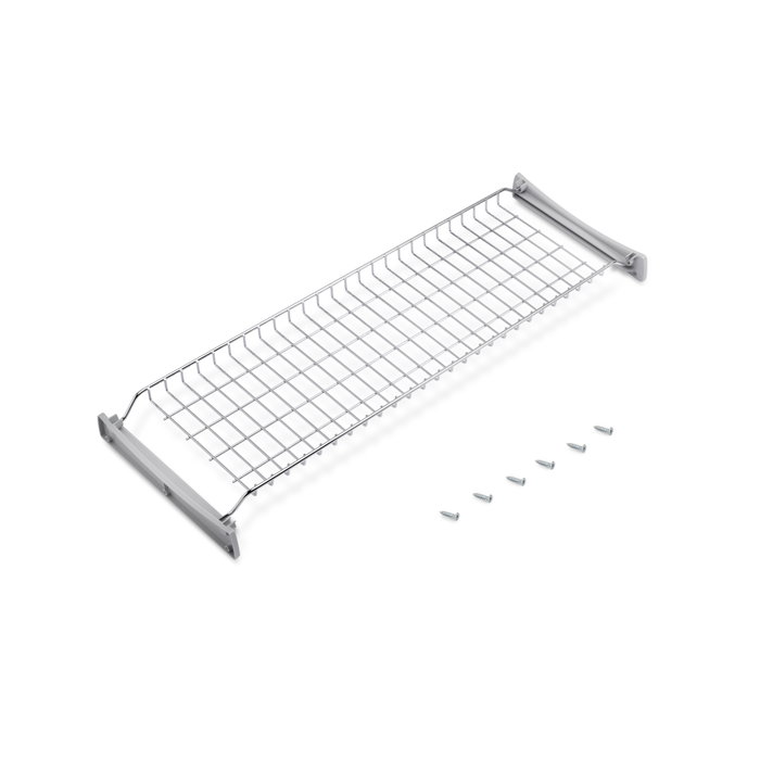 Emuca Escurreplatos para módulos altos Suprastar, módulo 800mm, Acero, Cromado