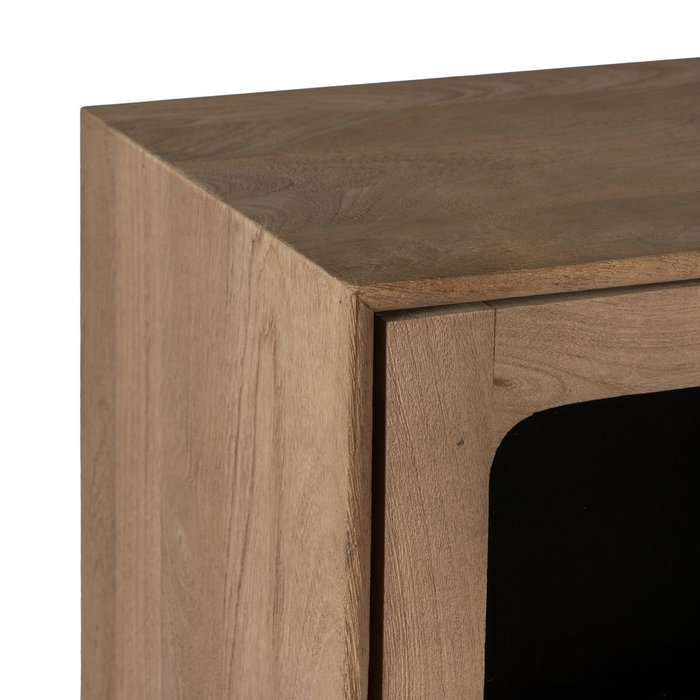 Armario Natural Madera de Mango Salón 107 X 40,50 X 142 cm