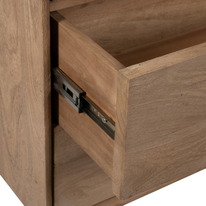 Armario Natural Madera de Mango Salón 107 X 40,50 X 142 cm