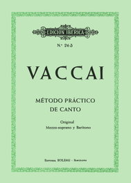 Método de canto (mezzosoprano y barítono), Nicola Vaccai - BOILEAU