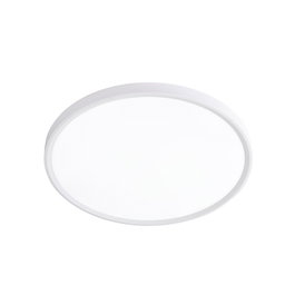 Cristalrecord Plafón LED Circular Mery Ø30 cm, 24W, 3CCT 3000K/4000K/6500K, Dimable, 2420 Lm, Blanco, Ultra Slim, IP20, Clase F