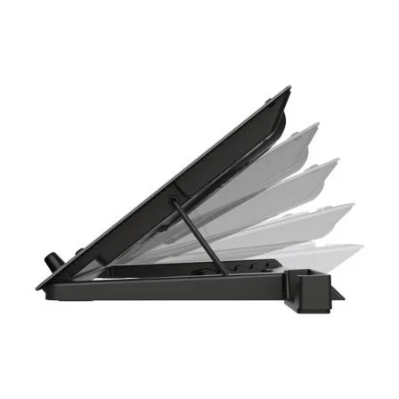 Soporte Refrigerante Trust Gaming GXT 1125 Quno para Portátiles hasta 17.3"/ Iluminación LED