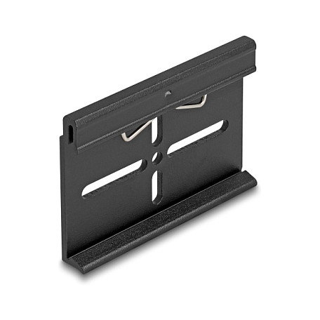 DeLOCK 67145 Clip de montaje de aluminio para riel DIN 70,0 x 47,8 mm, negro DeLOCK 67145 Clip de montaje de aluminio para riel DIN 70,0 x 47,8 mm, negro