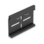 DeLOCK 67145 Clip de montaje de aluminio para riel DIN 70,0 x 47,8 mm, negro