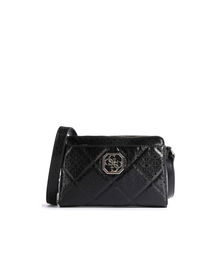 Dilla, Bolso bandolera de tela, Negro, Mini, Para mujeres
