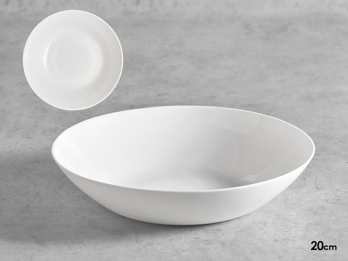 Vivalto Plato Hondo Liso Opal Blanco 20 cm Apto Lavavajillas Microondas (Set de 24) Vivalto Plato Hondo Liso Opal Blanco 20 cm Apto Lavavajillas Microondas (Set de 24)