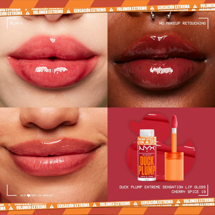 Nyx Professional Make Up Duck Plump Brillo de Labios cherry spicy