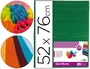Liderpapel Papel de seda verde oscuro 52x76cm 18 gr/m2 paquete de 25 hojas