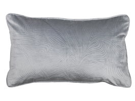 DKD Home Decor Set de 2 Cojines Jaquard Gris Claro 50x30x8 cm