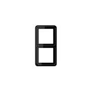 Jung CD 582 SW Abdeckrahmen 2f