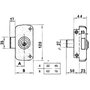LINCE Cerradura 5056C-BO/ 60 Derecha con Acabado Bicapa Oro