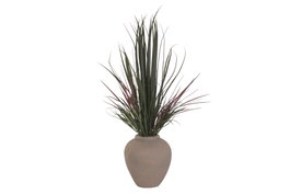 DKD Home Decor Planta PE Magnesia 70x70x125 Verde y Terracota