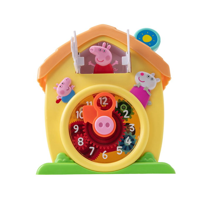 Deqube Reloj de Cuco Juguete Peppa Pig La Casita en la Colina Interactivo para Aprender la Hora "Peppa O'clock" con Campana, Chimenea y Personajes Móviles para Niños +18 Meses Deqube Reloj de Cuco Juguete Peppa Pig La Casita en la Colina Interactivo para Aprender la Hora "Peppa O'clock" con Campana, Chimenea y Personajes Móviles para Niños +18 Meses