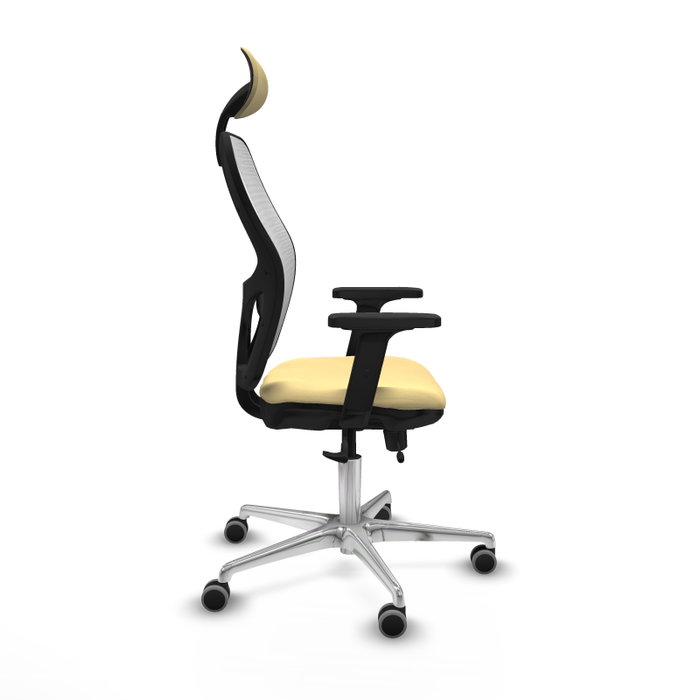 PIQUERAS Y CRESPO Silla de oficina Jorquera Sincro/Traslack Crema y Blanco PIQUERAS Y CRESPO Silla de oficina Jorquera Sincro/Traslack Crema y Blanco