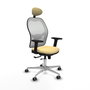 PIQUERAS Y CRESPO Silla de oficina Jorquera Sincro/Traslack Crema y Blanco