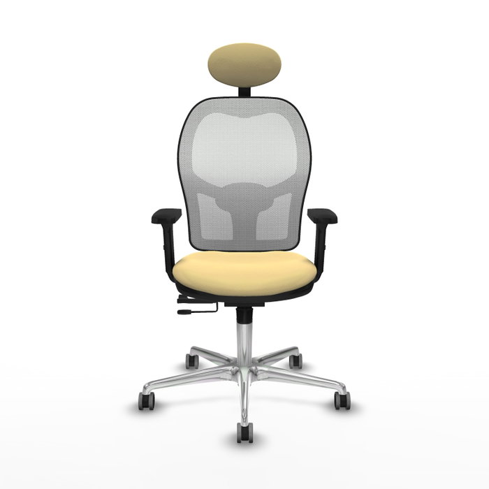 PIQUERAS Y CRESPO Silla de oficina Jorquera Sincro/Traslack Crema y Blanco PIQUERAS Y CRESPO Silla de oficina Jorquera Sincro/Traslack Crema y Blanco