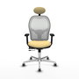 PIQUERAS Y CRESPO Silla de oficina Jorquera Sincro/Traslack Crema y Blanco