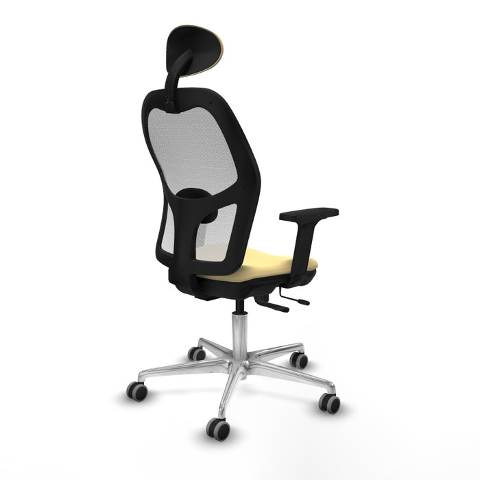 PIQUERAS Y CRESPO Silla de oficina Jorquera Sincro/Traslack Crema y Blanco PIQUERAS Y CRESPO Silla de oficina Jorquera Sincro/Traslack Crema y Blanco