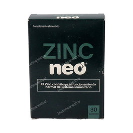 NEO Zinc 30 Cápsulas | Complemento Alimenticio con Zinc para el Sistema Inmunitario