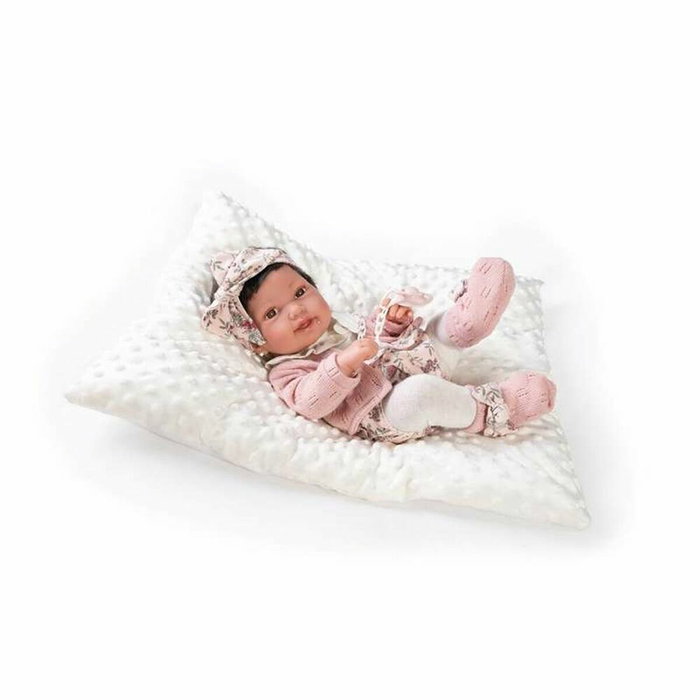 Antonio Juan Muñeca recién nacida Pipa con Cojín, 42 cm