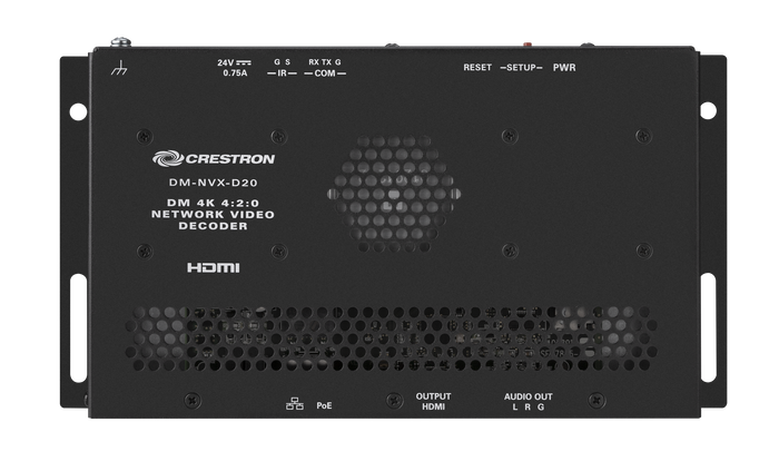 Crestron DM-NVX-D20 Decodificador AV de Red 4K60 4:2:0, 6511649 Crestron DM-NVX-D20 Decodificador AV de Red 4K60 4:2:0, 6511649