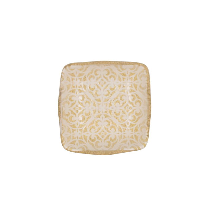 Bidasoa Bol Cuadrado Cerámico Milky Blanco 11cm