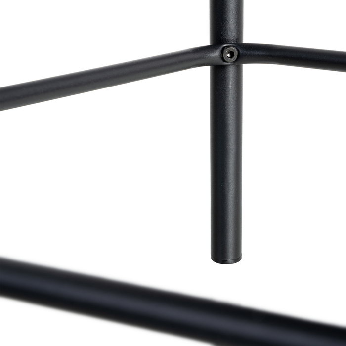 Taburete Espiga Mostaza Tejido-Metal 55 X 55 X 96 cm (Set de 2)