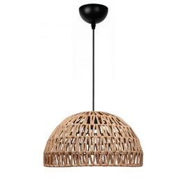 Opviq Lámpara de araña de cuerpo metálico con tapa de cuerda, altura ajustable, para decoración de interiores, 40W E27