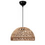 Opviq Lámpara de araña de cuerpo metálico con tapa de cuerda, altura ajustable, para decoración de interiores, 40W E27