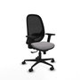 PIQUERAS Y CRESPO Silla de oficina Cilanco con mecanismo Sincro, Gris y Negro