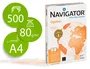 Navigator Papel Multiuso Din A4 80 Gramos 2 Taladros Paquete 500 Hojas para Ink-jet y Laser