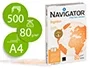 Navigator Papel Multiuso Din A4 80 Gramos 2 Taladros Paquete 500 Hojas para Ink-jet y Laser