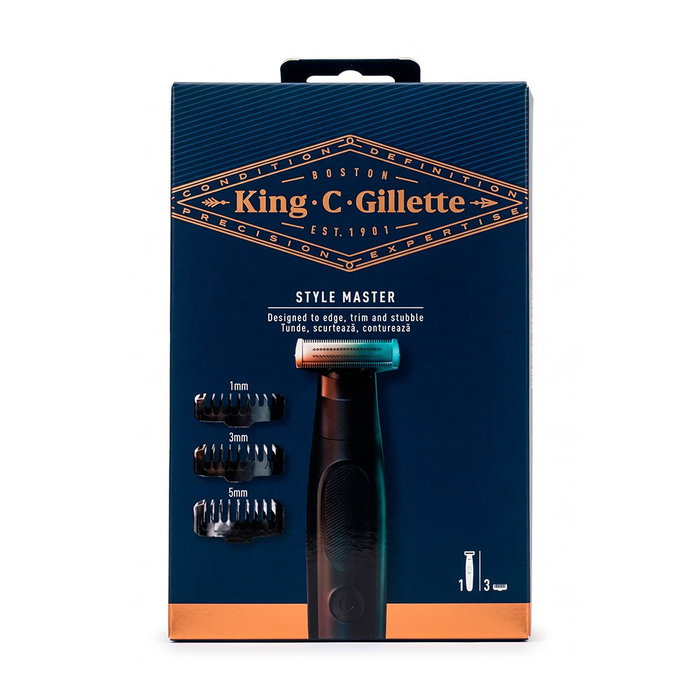Gillette King C. Gillette Style Master con 3 peines guía Gillette King C. Gillette Style Master con 3 peines guía