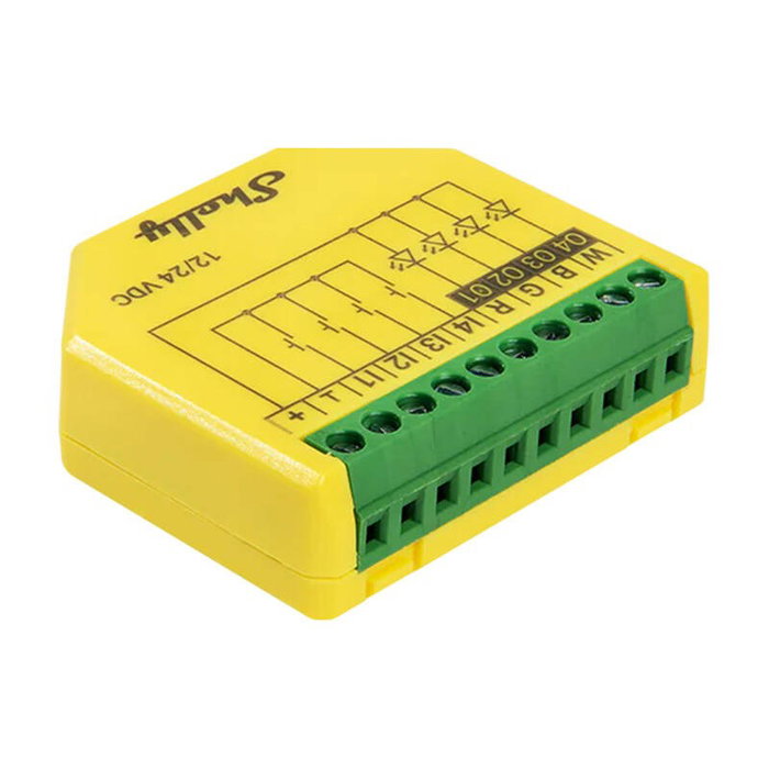 Shelly Plus RGBW PM Controlador de Luces LED Wi-Fi/Bluetooth