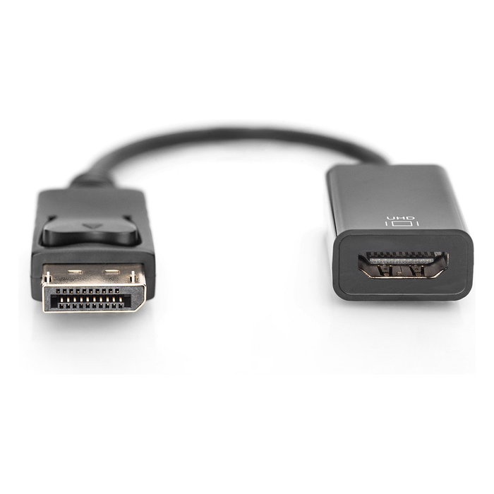 Digitus DA-70824 Adaptador DisplayPort a HDMI St/Bu 0,2m Activo DisplayPort Macho a HDMI Hembra Negro