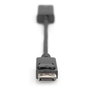 Digitus DA-70824 Adaptador DisplayPort a HDMI St/Bu 0,2m Activo DisplayPort Macho a HDMI Hembra Negro