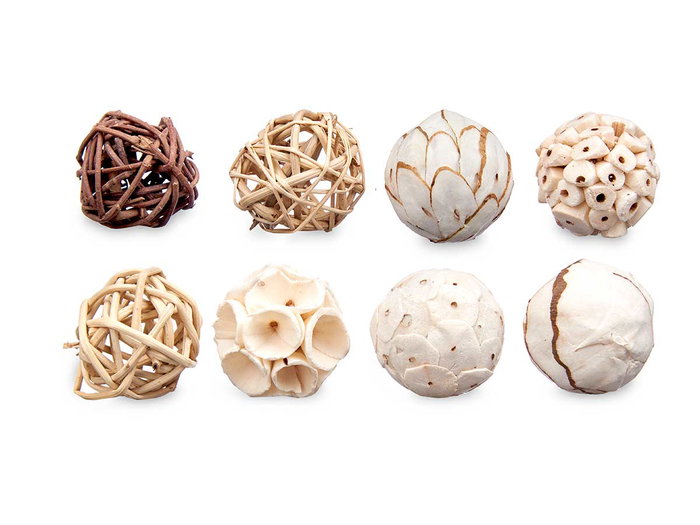 GIFTDECOR Set de 16 Bolas Pequeñas en 2 Modelos Surtidos