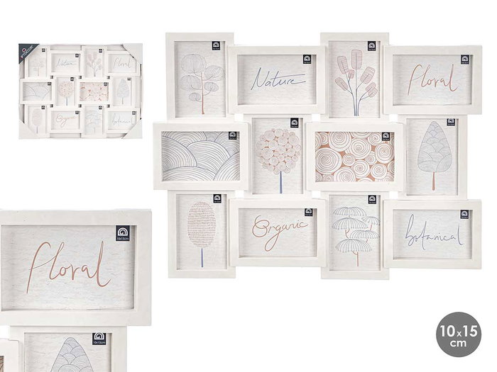 GIFTDECOR Portafotos 12 Fotos 10x15cm Blanco GIFTDECOR Portafotos 12 Fotos 10x15cm Blanco