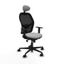 PIQUERAS Y CRESPO Silla de oficina Jorquera con mecanismo Sincro, Gris claro/Negro