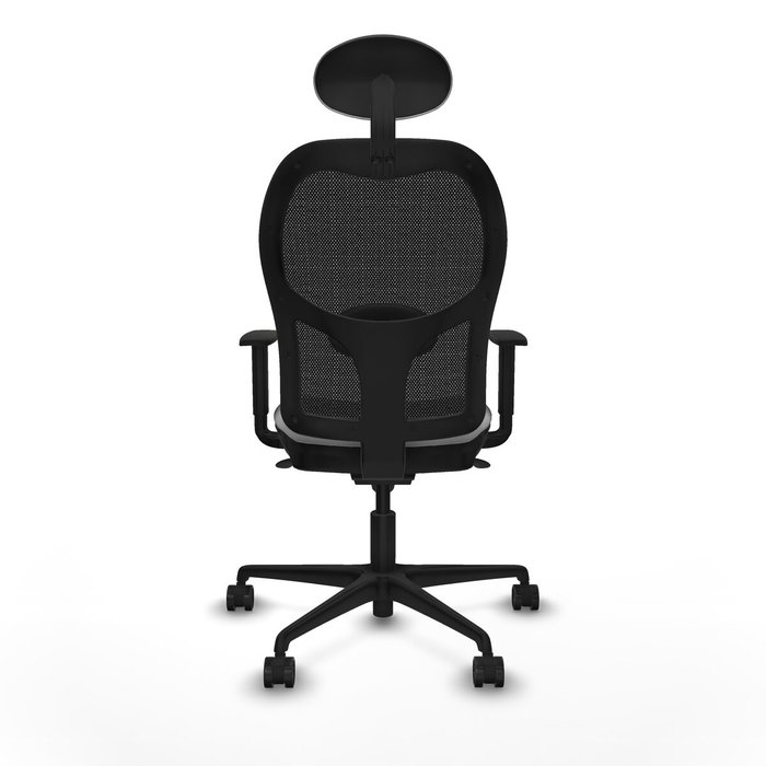 PIQUERAS Y CRESPO Silla de oficina Jorquera con mecanismo Sincro, Gris claro y Negro
