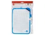 Liderpapel Pizarra Blanca 18x26 cm Doble Cara Lisa y Cuadriculada con Rotulador y Borrador