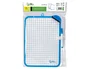 Liderpapel Pizarra Blanca 18x26 cm Doble Cara Lisa y Cuadriculada con Rotulador y Borrador