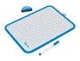 Liderpapel Pizarra Blanca 18x26 cm Doble Cara Lisa y Cuadriculada con Rotulador y Borrador