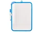 Liderpapel Pizarra Blanca 18x26 cm Doble Cara Lisa y Cuadriculada con Rotulador y Borrador